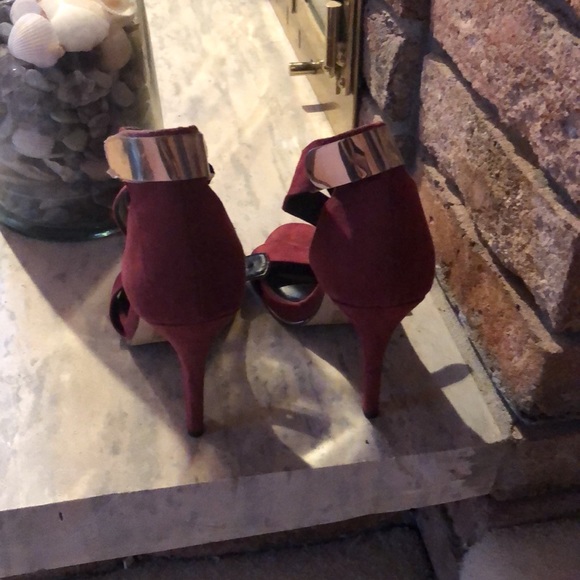 Call it Spring RED spiked heel microfibre dress shoes size 8.❤️. - Picture 3 of 7